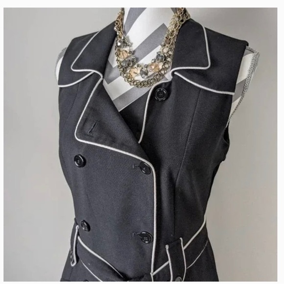 Calvin Klein Trench Coat Dress Vintage - Picture 6 of 7